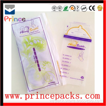Breast plastic milk storage bag